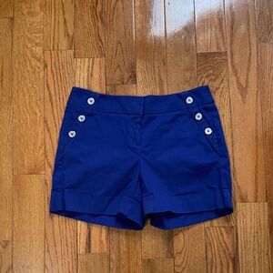 White House Black Market Royal Blue High Waist Shorts